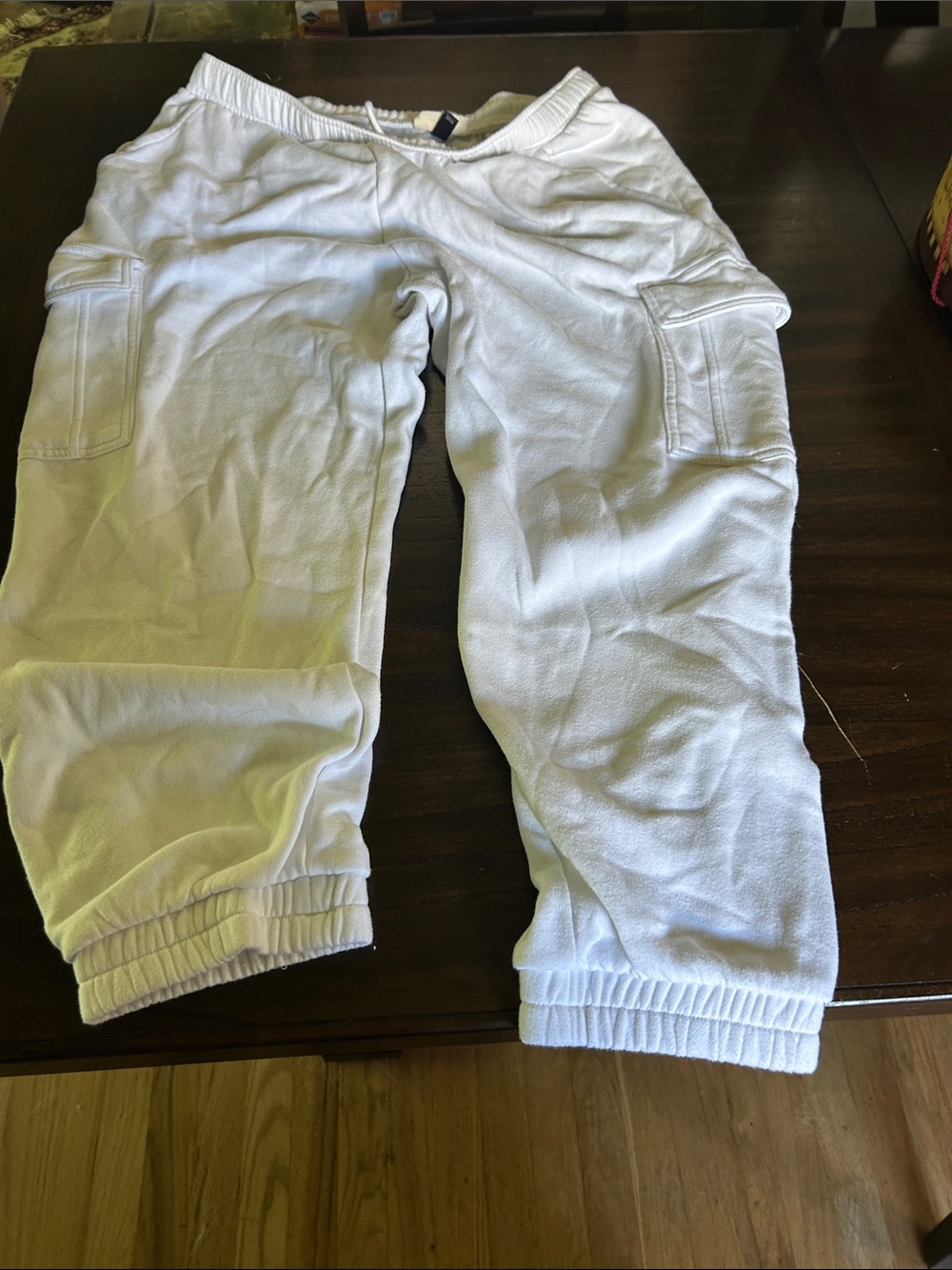 Universal Thread White Ribbed Waistband Sweatpants